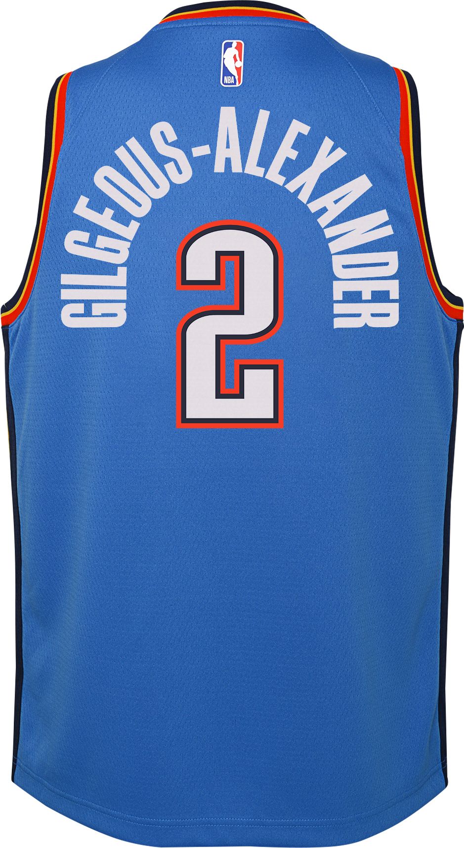 Nike Youth Oklahoma City Thunder Shai Gilgeous-Alexander #2 Blue Swingman Jersey product image