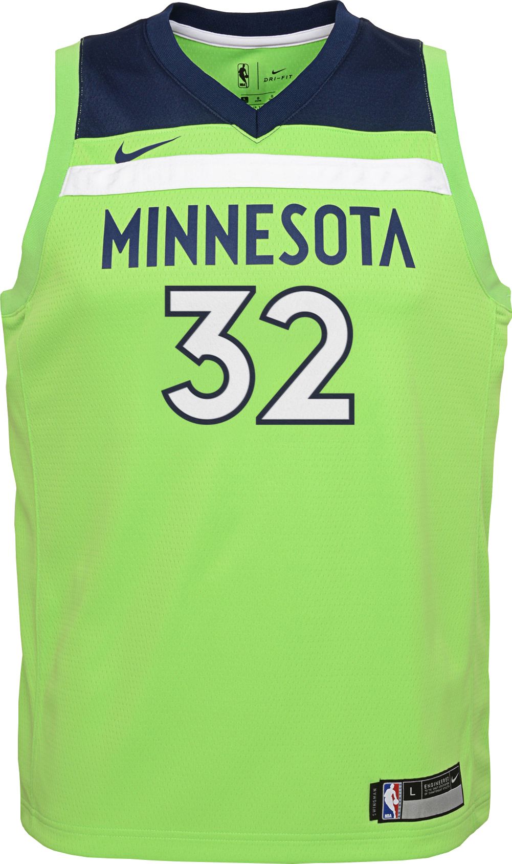 minnesota timberwolves neon green jersey