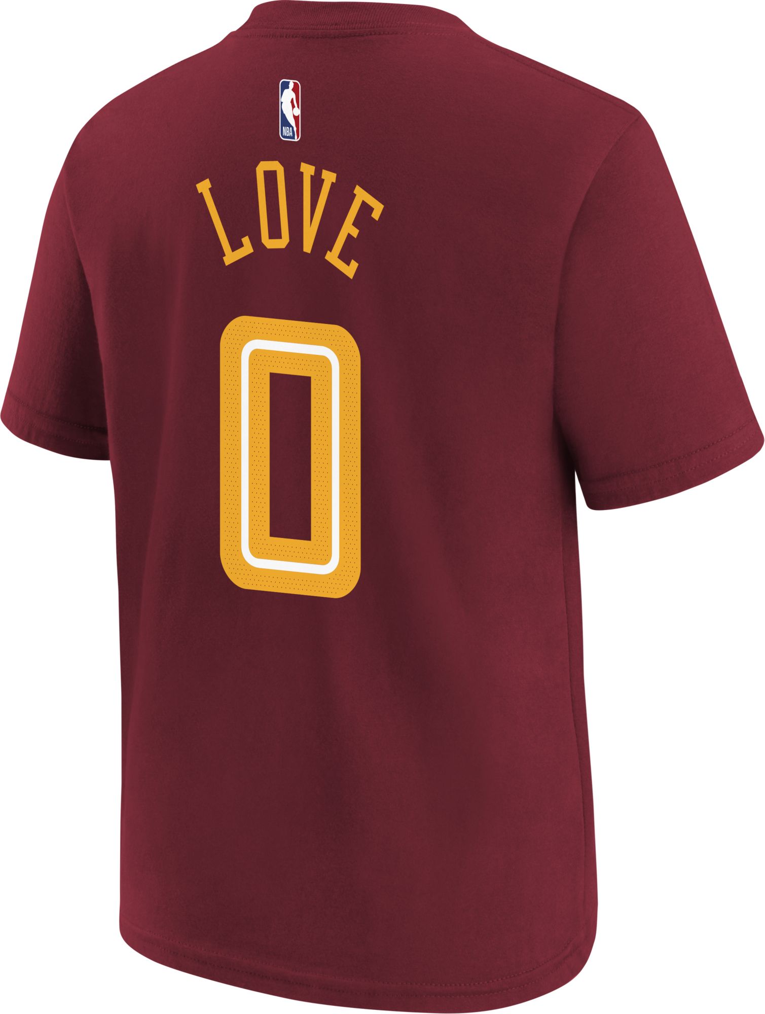 Nike Youth 2021-22 City Edition Cleveland Cavaliers Kevin Love #0 Red Player T-Shirt product image