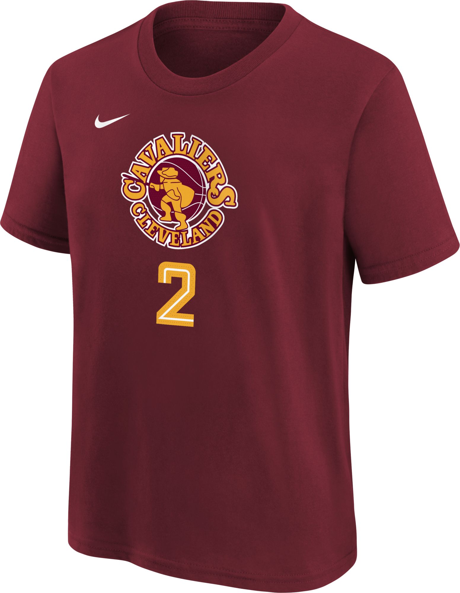 Nike Youth 2021-22 City Edition Cleveland Cavaliers Collin Sexton #2 Red Player T-Shirt product image