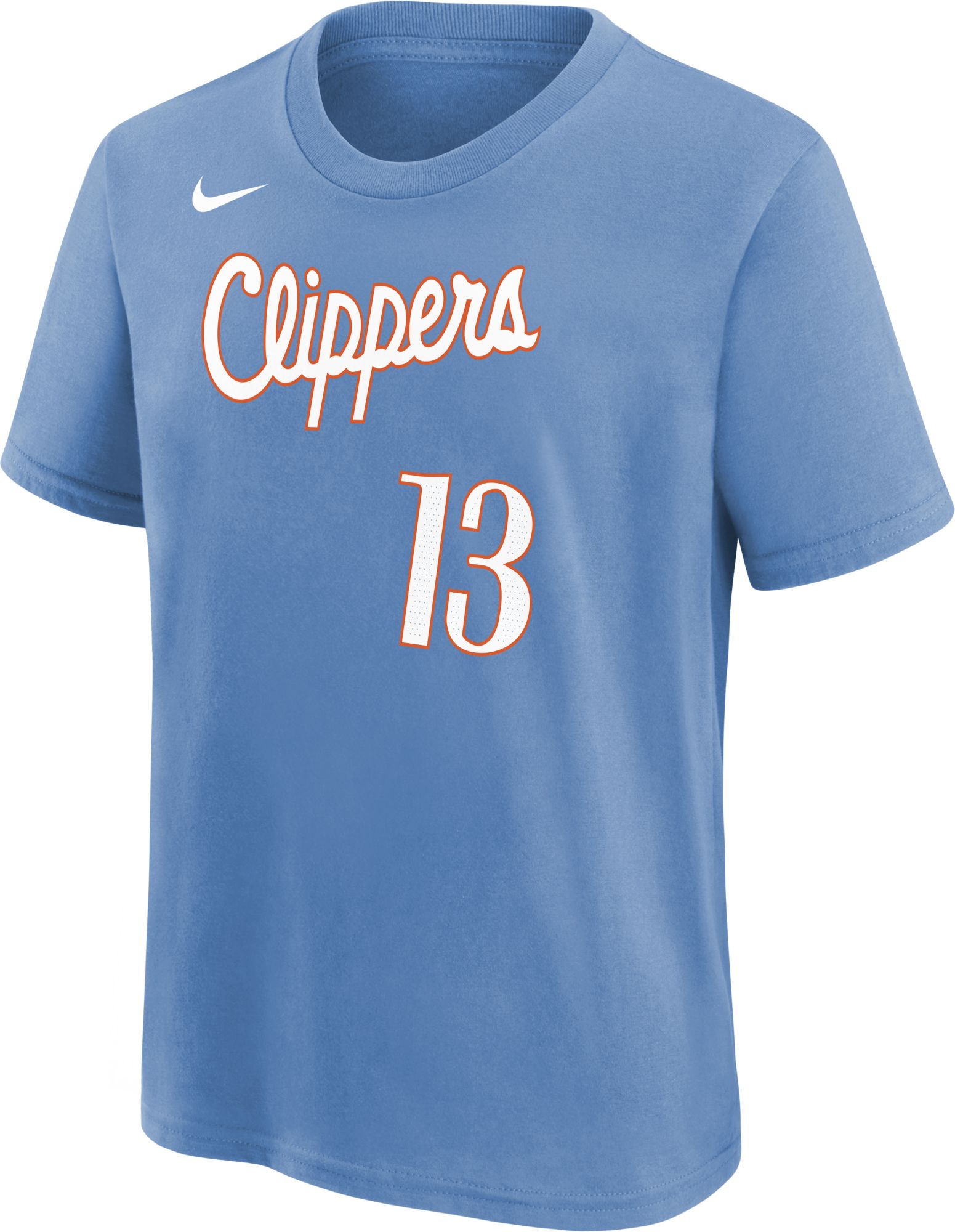 Nike Youth 2021-22 City Edition Los Angeles Clippers Paul George #13 Blue Player T-Shirt product image
