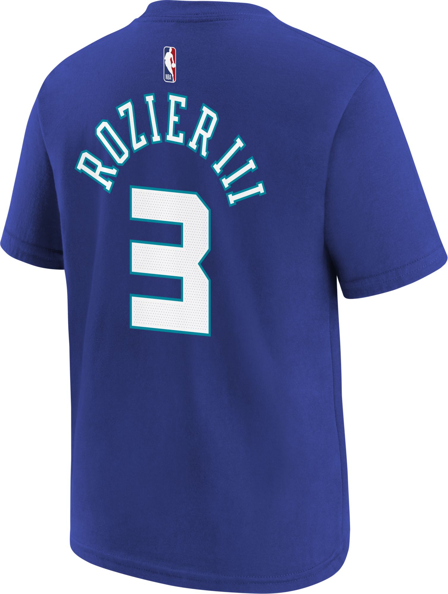 Nike Youth 2021-22 City Edition Charlotte Hornets Terry Rozier #3 Blue Player T-Shirt product image