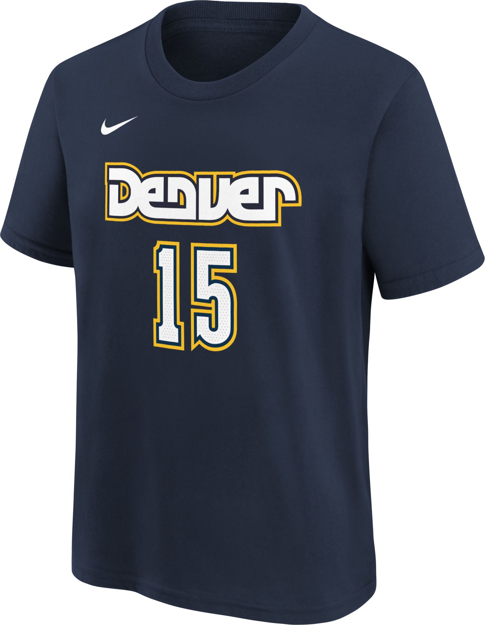 Nike Youth 2021-22 City Edition Denver Nuggets Nikola Jokic #15 Navy Player T-Shirt product image
