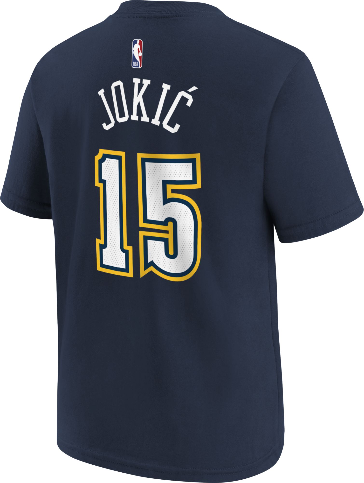 Nike Youth 2021-22 City Edition Denver Nuggets Nikola Jokic #15 Navy Player T-Shirt product image