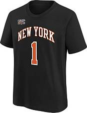 Nike Youth 2021-22 City Edition New York Knicks Obi Toppin #1 Black Player T-Shirt product image