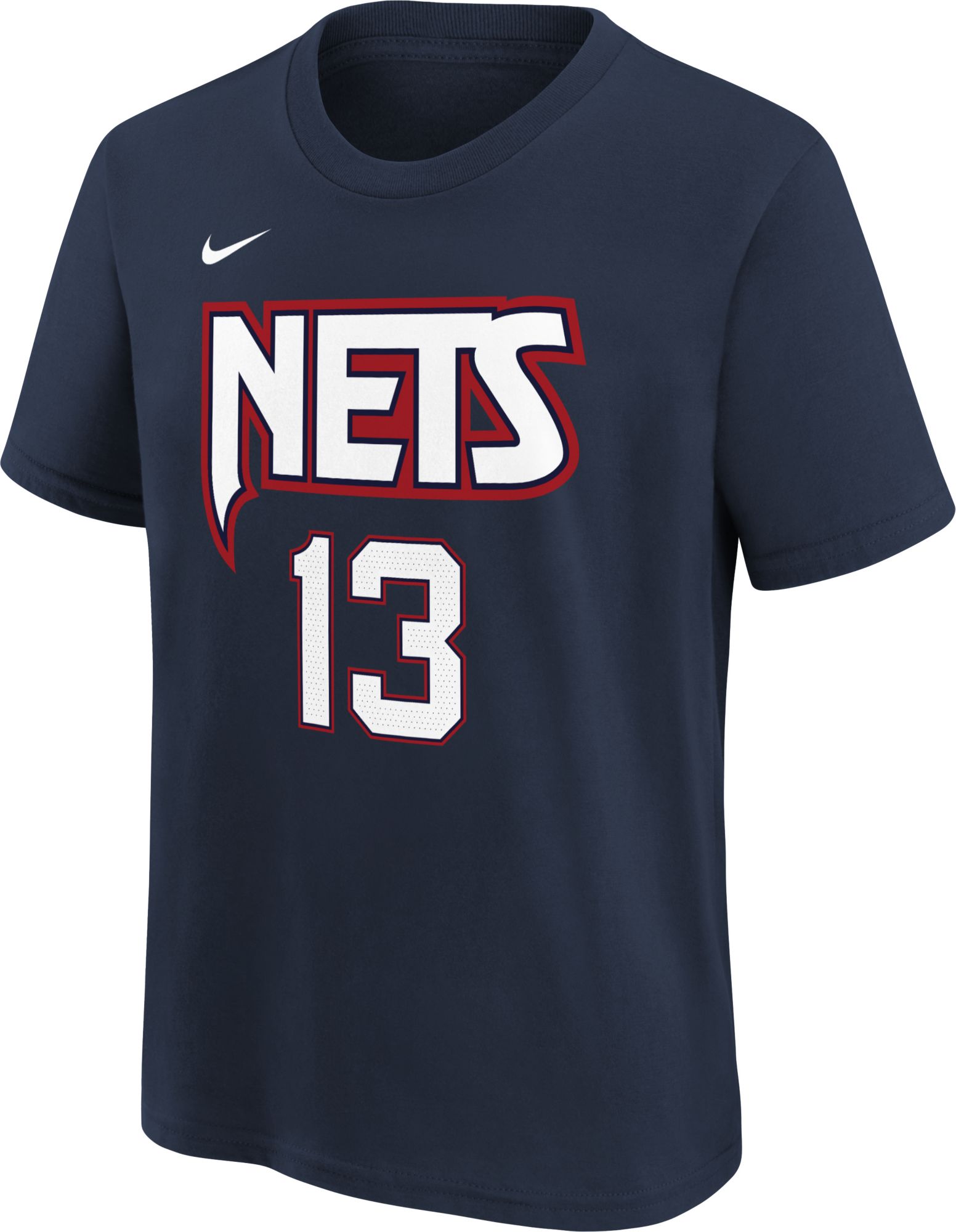 Nike Youth 2021-22 City Edition Brooklyn Nets James Harden #13 Navy Player T-Shirt product image
