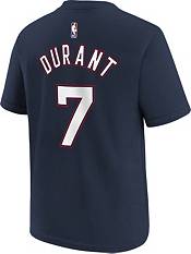 Nike Youth 2021-22 City Edition Brooklyn Nets Kevin Durant #7 Navy Player T-Shirt product image