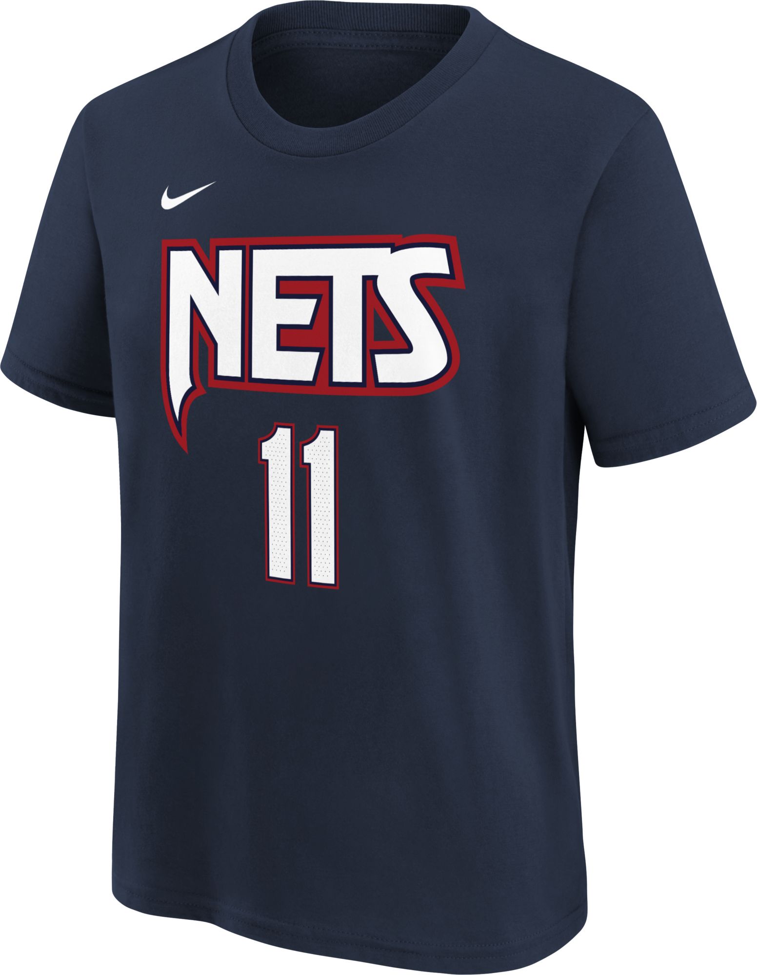 Nike Youth 2021-22 City Edition Brooklyn Nets Kyrie Irving #11 Navy Player T-Shirt product image