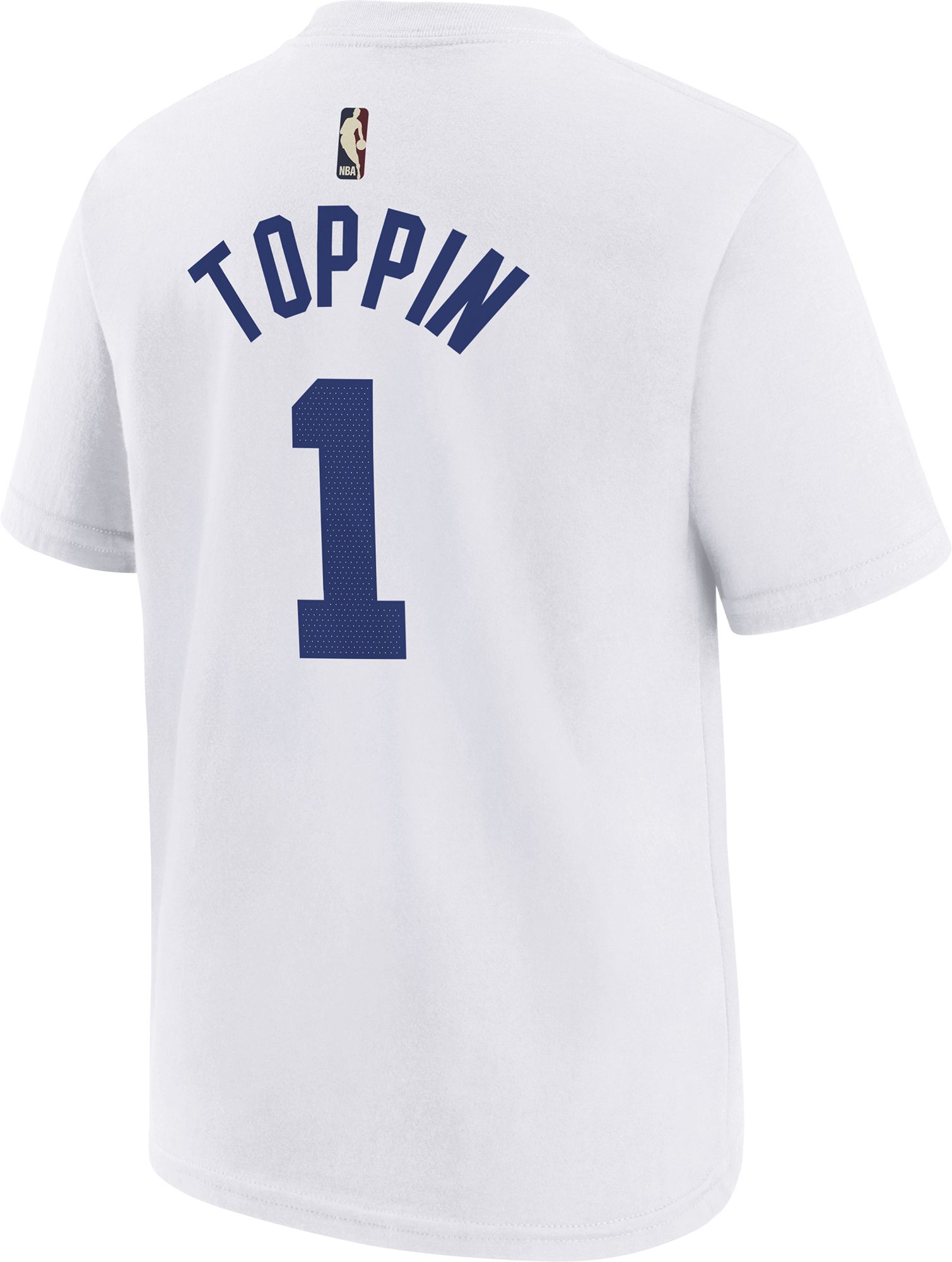 Nike Youth New York Knicks Obi Toppin #1 White T-Shirt product image