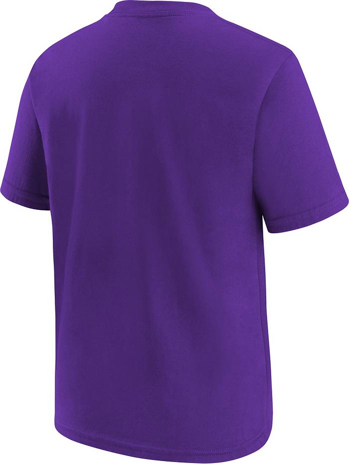 Outerstuff Nike Youth Los Angeles Lakers Essential Logo T-Shirt, Boys', Small, Purple