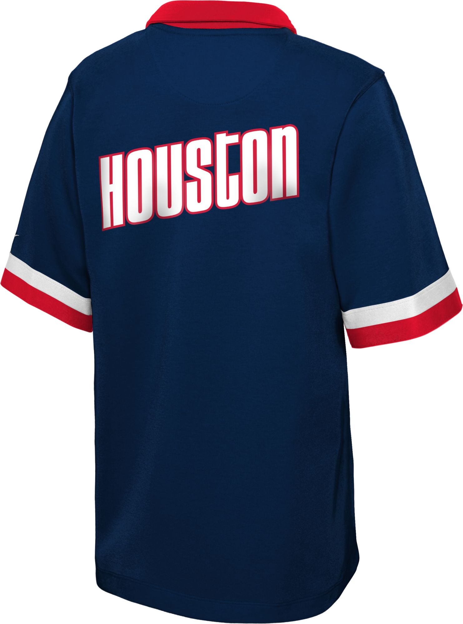 Nike Youth 2021-22 City Edition Houston Rockets Navy Short Sleeve Jacket product image
