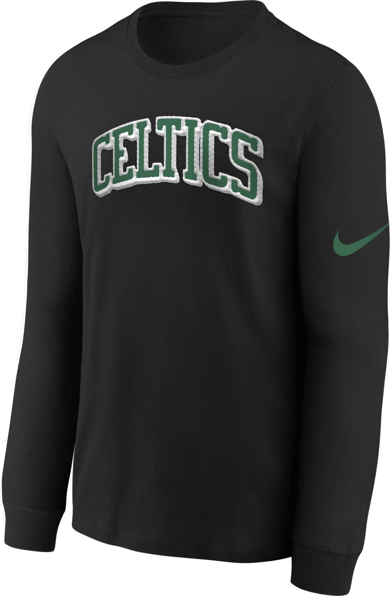 Nike Youth 2021-22 City Edition Boston Celtics Black Courtside Long Sleeve T-Shirt product image