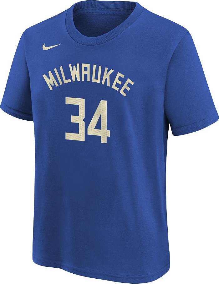 Giannis Antetokounmpo Milwaukee Bucks Nike Name Long Sleeve Hoodie