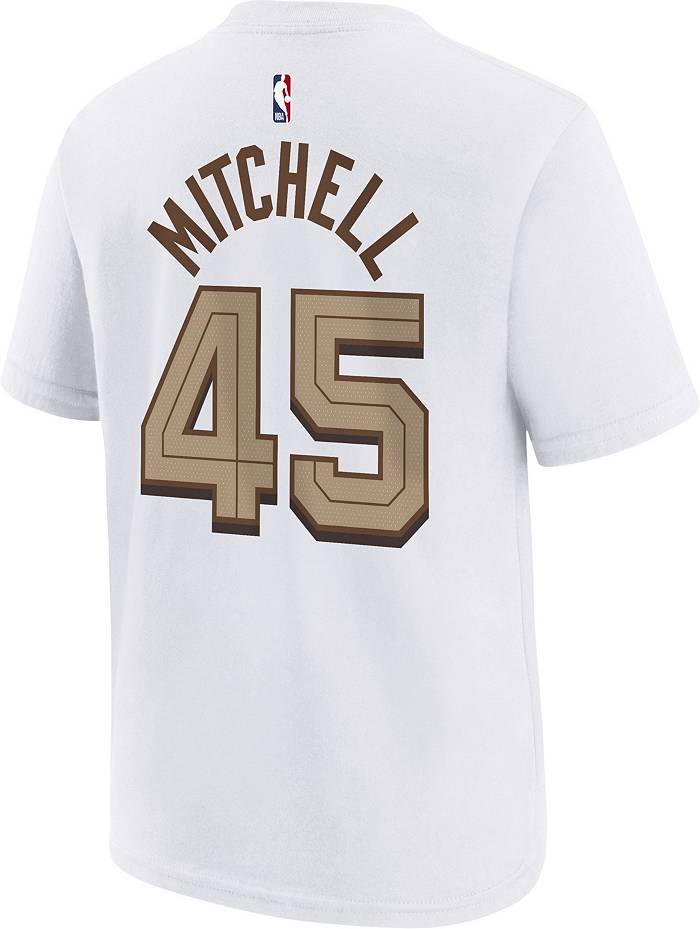 Cleveland Cavaliers Donovan Mitchell Men's Cotton T-Shirt - Heather Gray - Cleveland | 500 Level