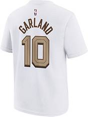 Nike Youth 2022-23 City Edition Cleveland Cavaliers Darius Garland #10 White Cotton T-Shirt product image