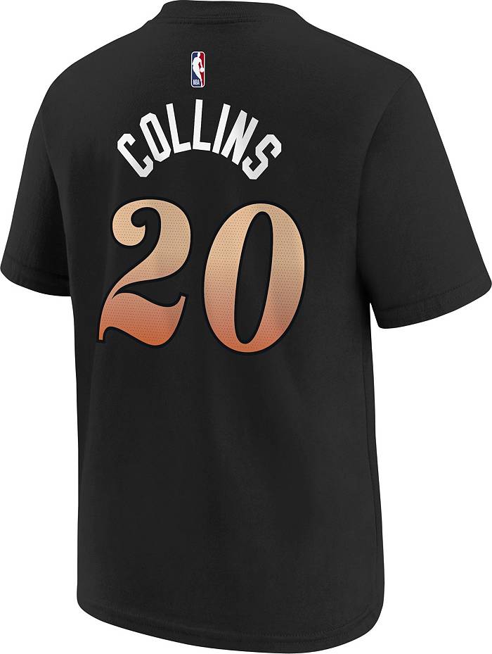 John Collins Black Atlanta Hawks Jordan Brand Game-Used #20