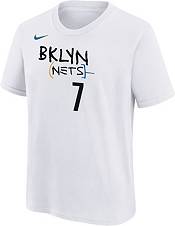 Nike Youth 2022-23 City Edition Brooklyn Nets Kevin Durant #7 White Cotton T-Shirt product image