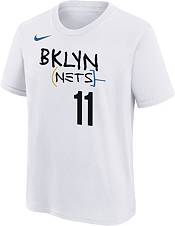Nike Youth 2022-23 City Edition Brooklyn Nets Kyrie Irving #11 White Cotton T-Shirt product image