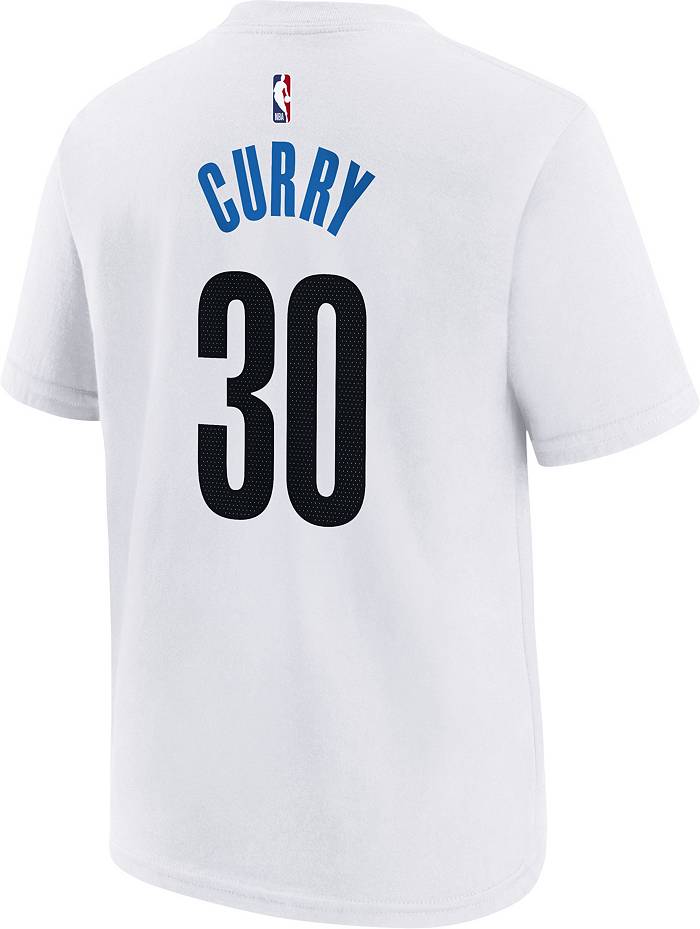 Nike Youth 2022-23 City Edition Brooklyn Nets White Warm-Up T-Shirt