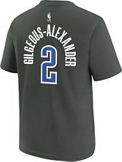 Nike Youth 2022-23 City Edition Oklahoma City Thunder Shai Gilgeous-Alexander #2 Grey Cotton T-Shirt product image