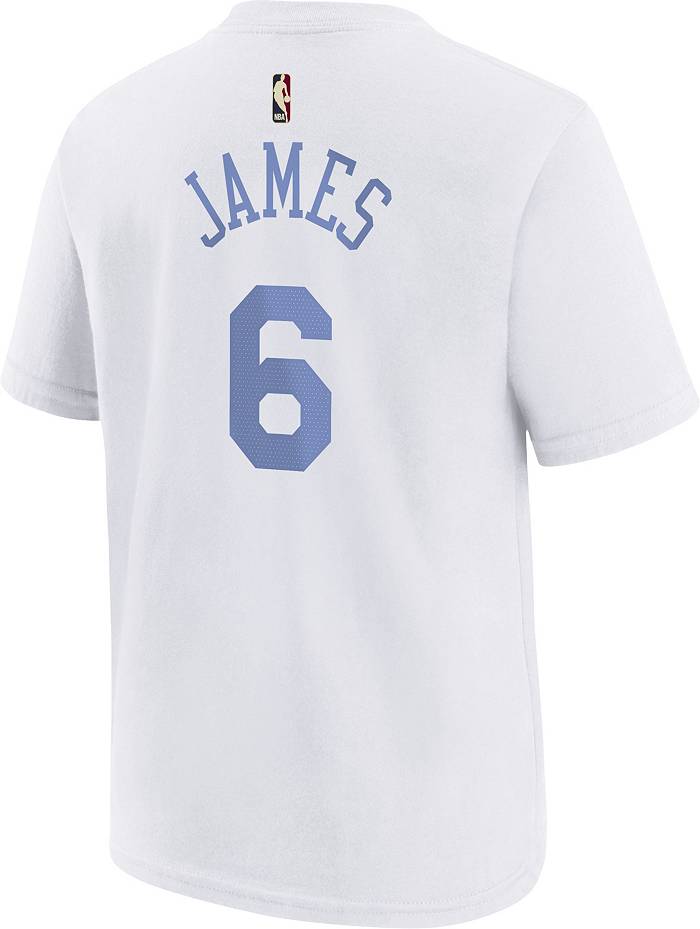 Nike Youth Hardwood Classic Los Angeles Lakers LeBron James #6
