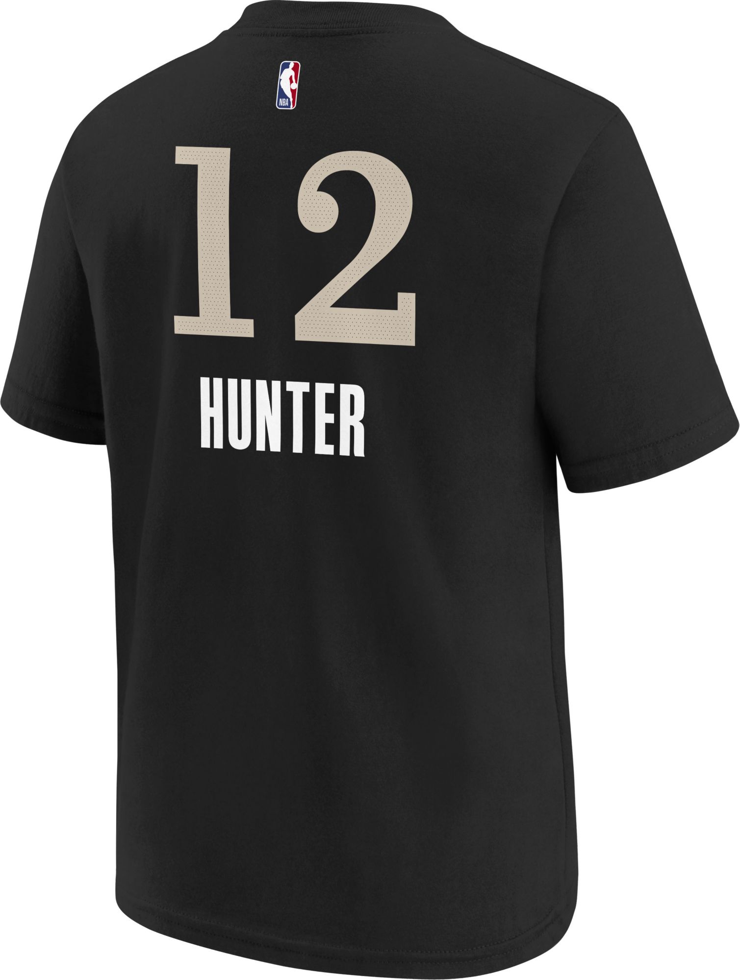 Nike Youth 2023-24 City Edition Atlanta Hawks De'Andre Hunter #12 Black T-Shirt