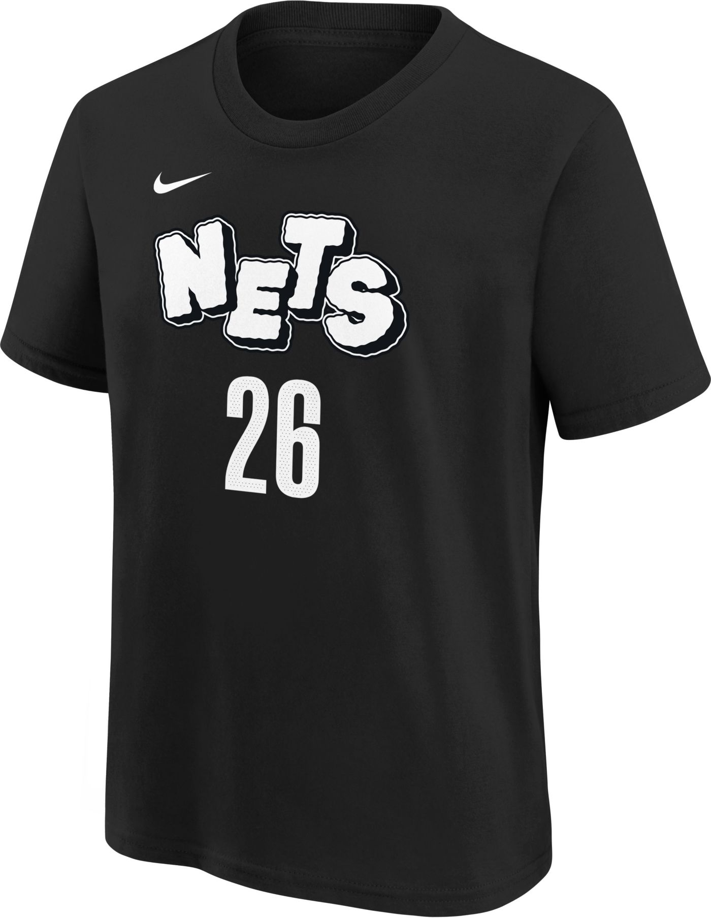 Nike Youth 2023 24 City Edition Brooklyn Nets Spencer Dinwiddie 26 Black T Shirt Dick s Sporting Goods