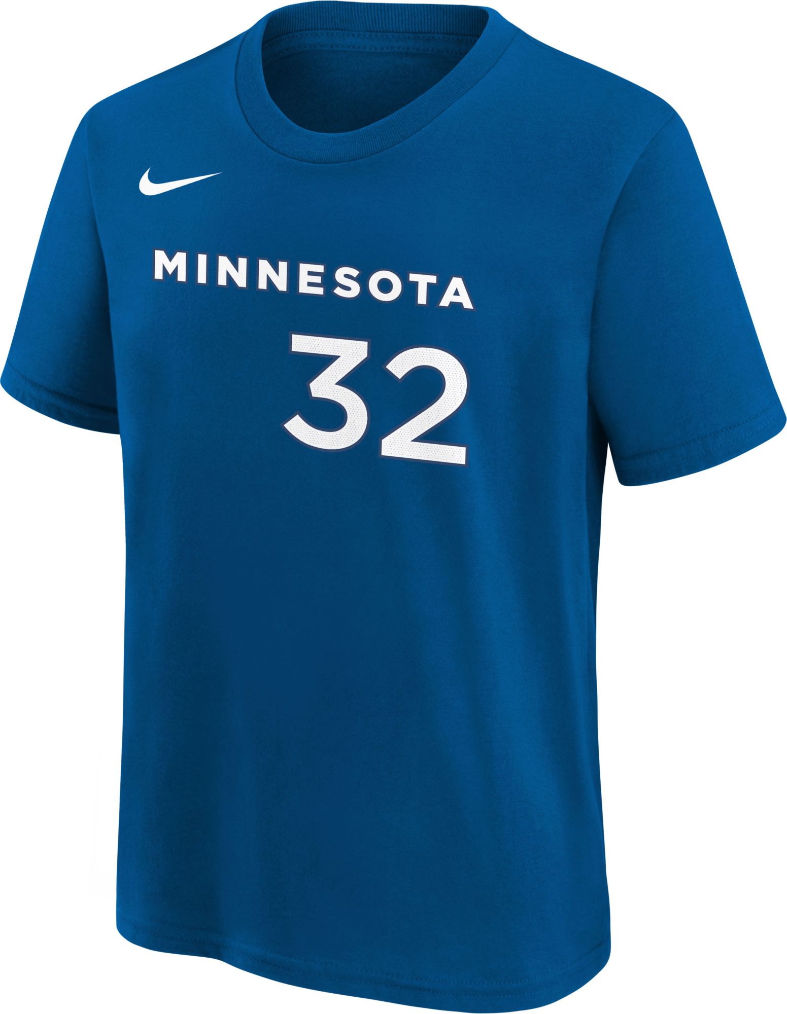 Nike Youth 2023-24 City Edition Minnesota Timberwolves Karl-Anthony Towns #32 Blue T-Shirt