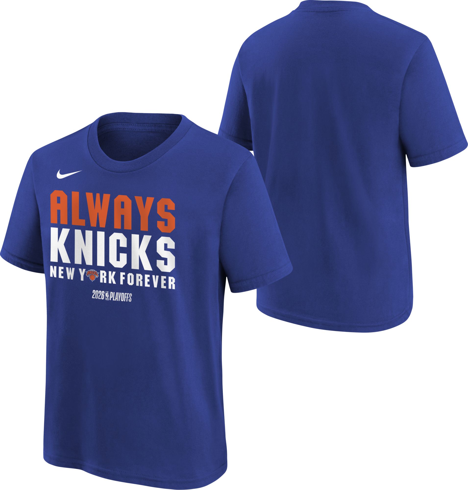 Nike Youth 'ALWAYS KNICKS NEW YORK FOREVER' 2025-26 NBA Playoffs New York Knicks Mantra T-Shirt product image