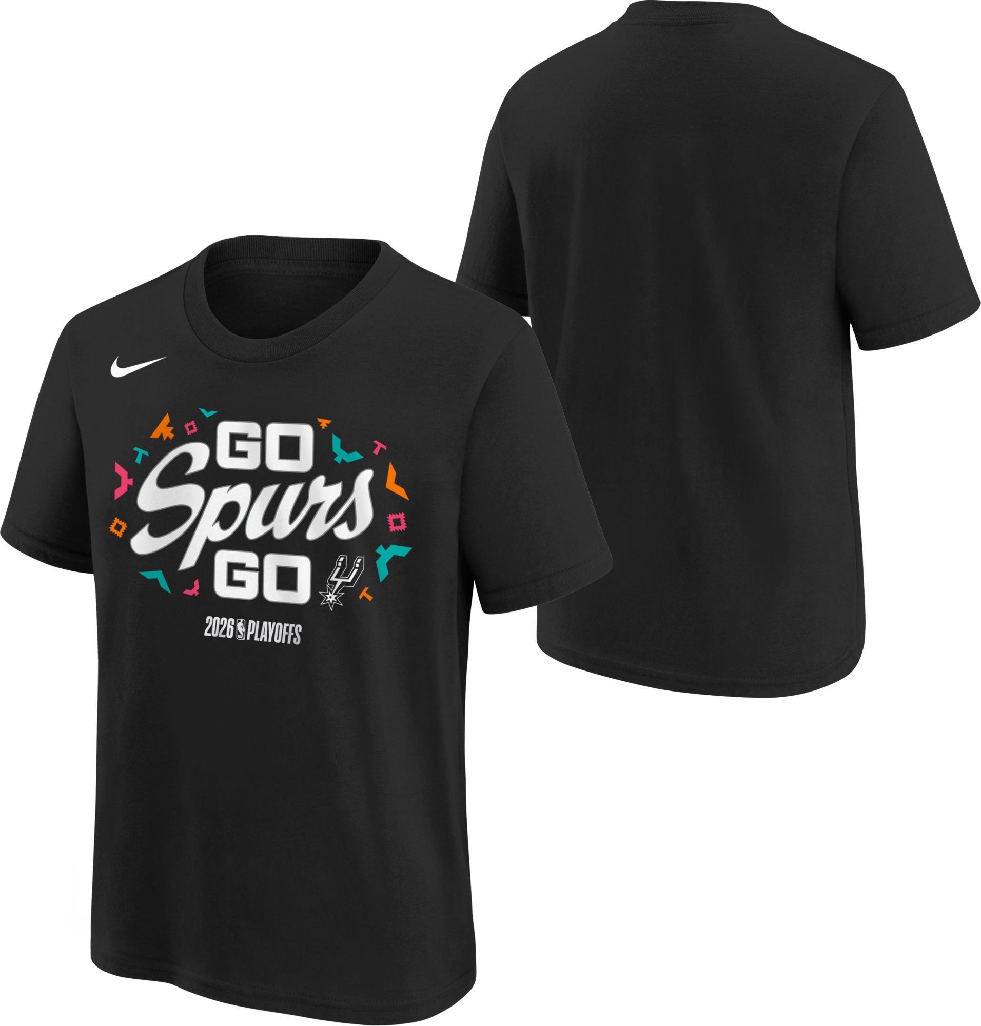 Nike Youth 'GO Spurs GO' 2025-26 NBA Playoffs San Antonio Spurs Mantra T-Shirt product image