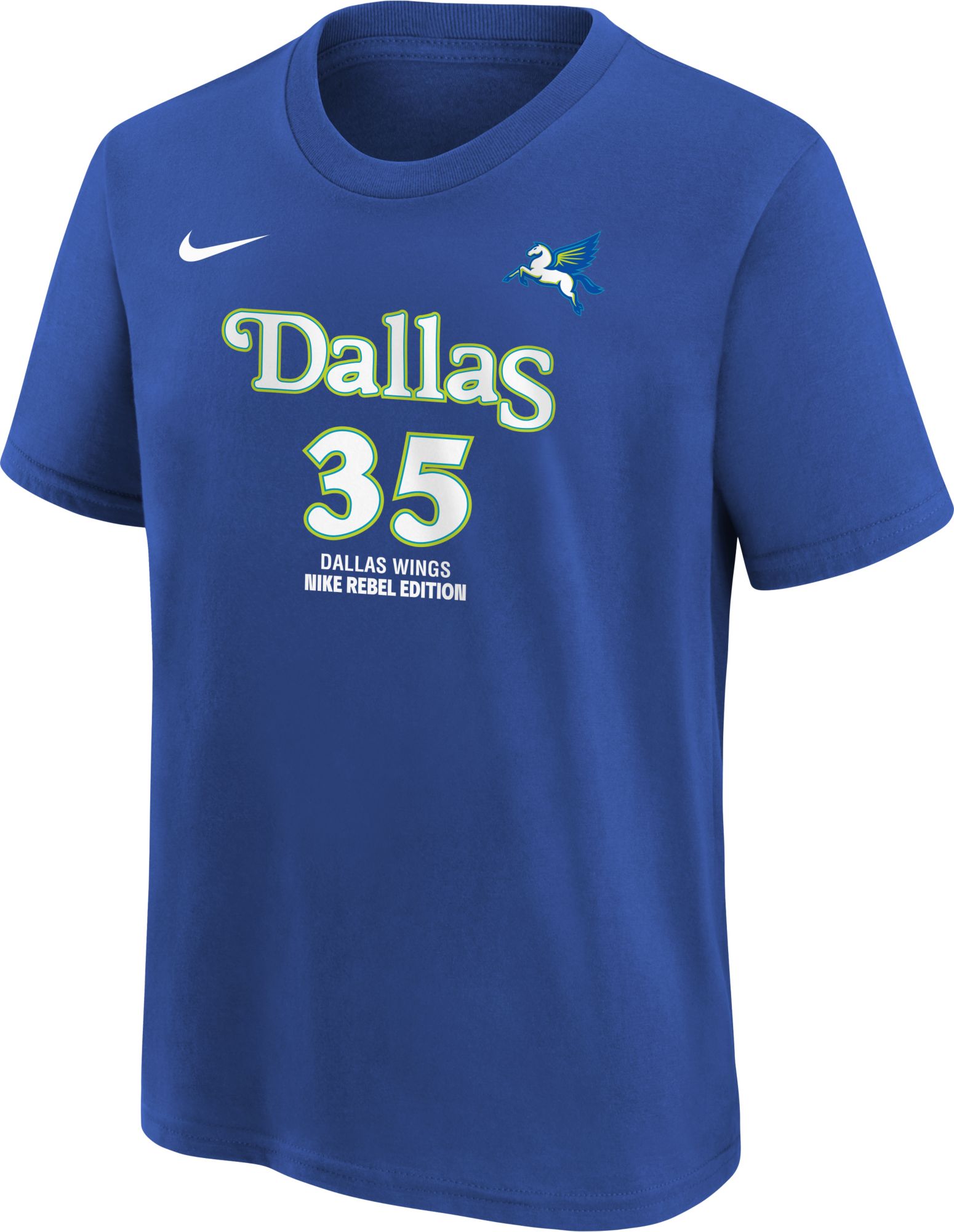 Nike Youth Dallas Wings Blue Azzi Fudd #35  Rebel T-Shirt product image