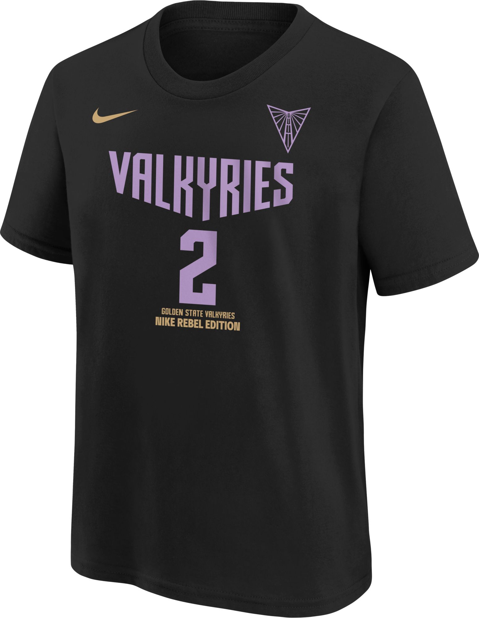 Nike Youth Golden State Valkyries Black Kaitlyn Chen #2  Rebel T-Shirt product image