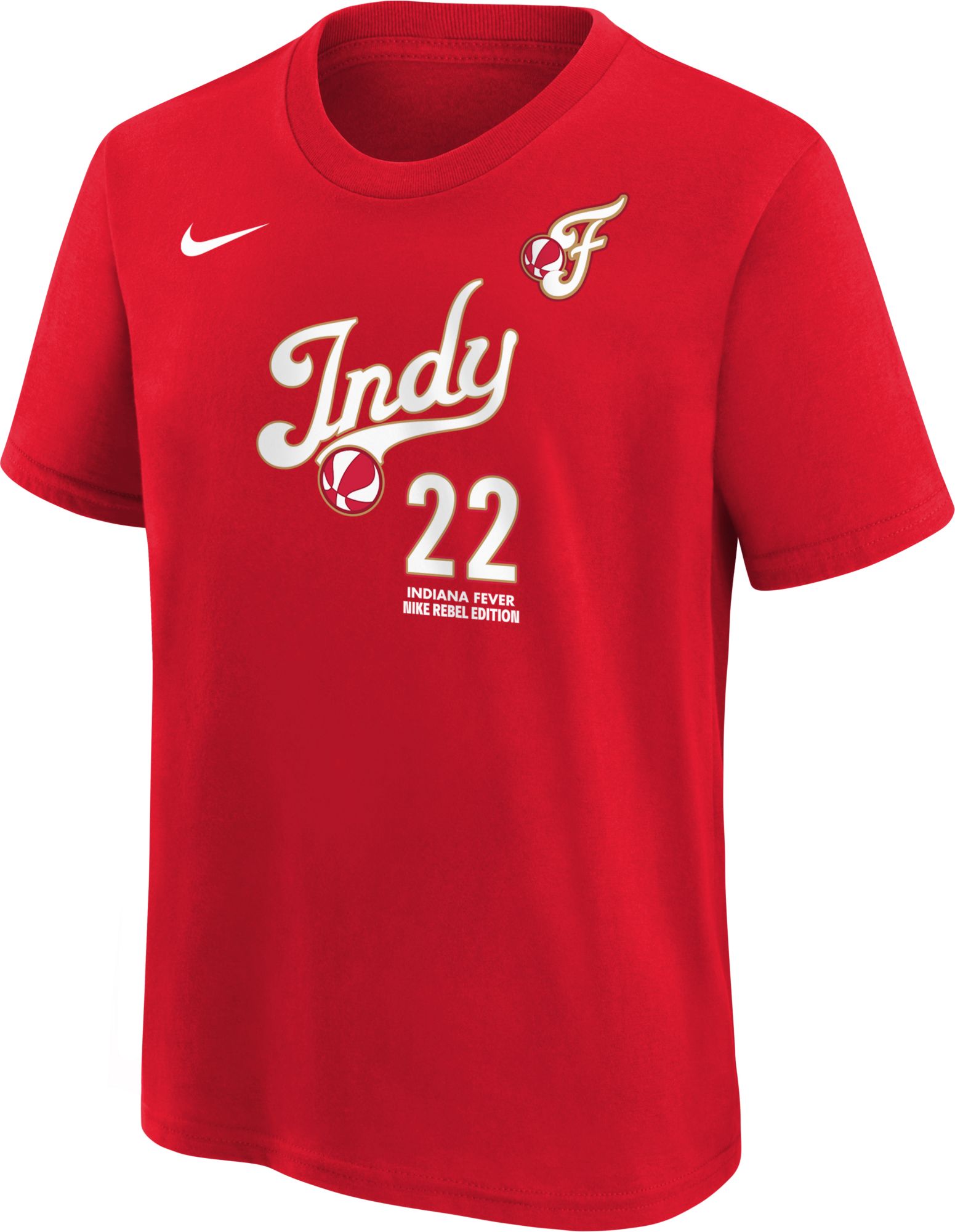 Nike Youth Indiana Fever Red Caitlin Clark #22  Rebel T-Shirt product image