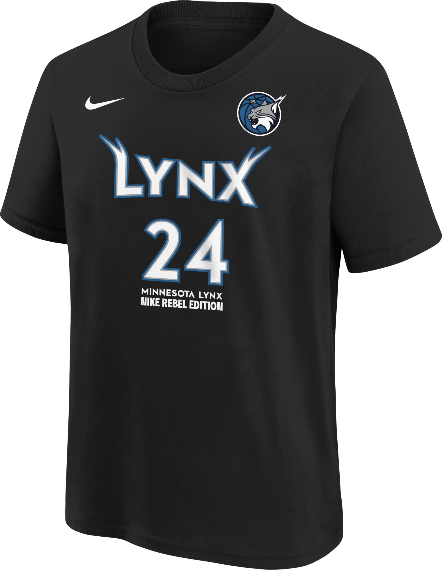 Nike Youth Minnesota Lynx Black Napheesa Collier #24  Rebel T-Shirt product image
