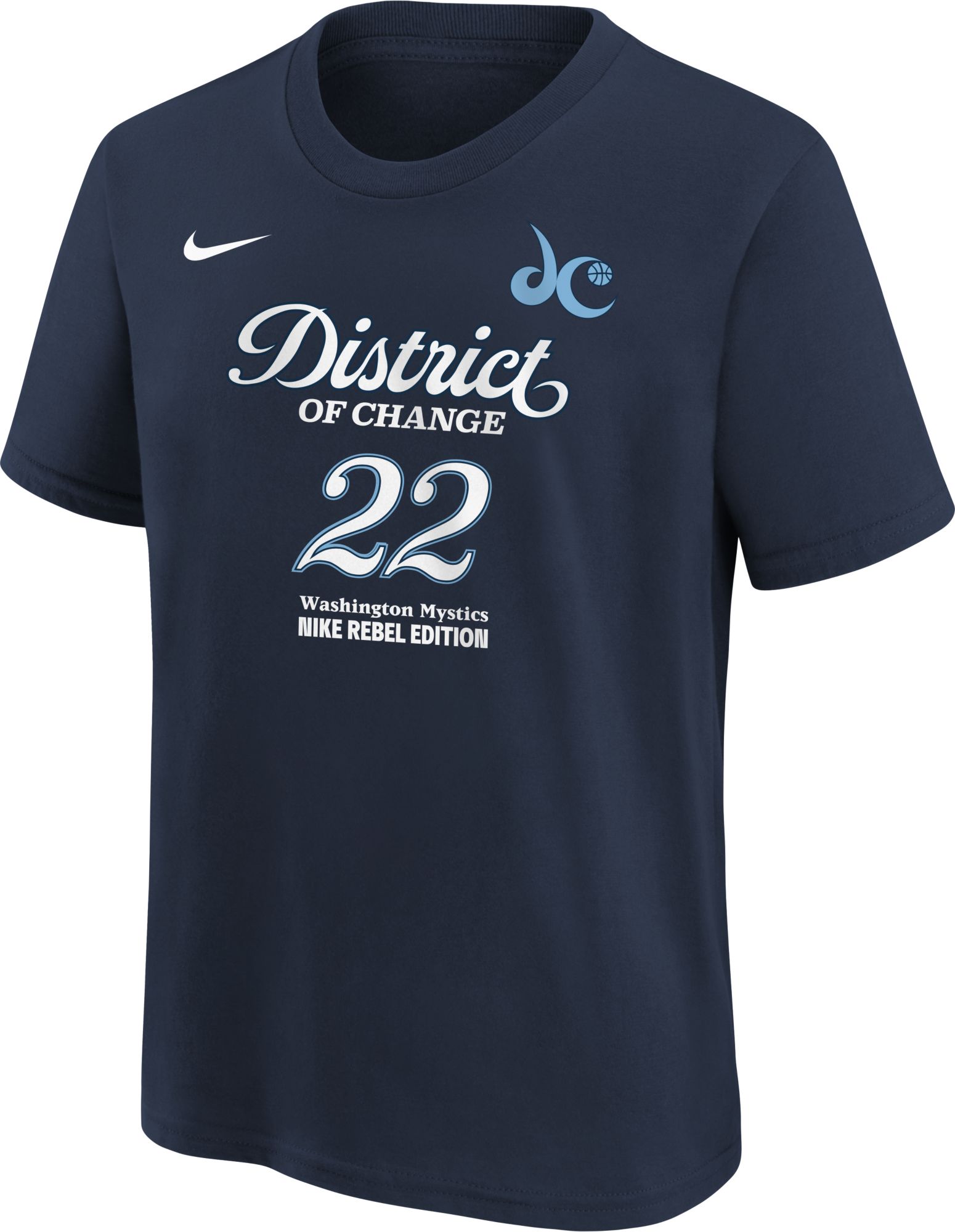 Nike Youth Washington Mystics Navy Sonia Citron #22  Rebel T-Shirt product image