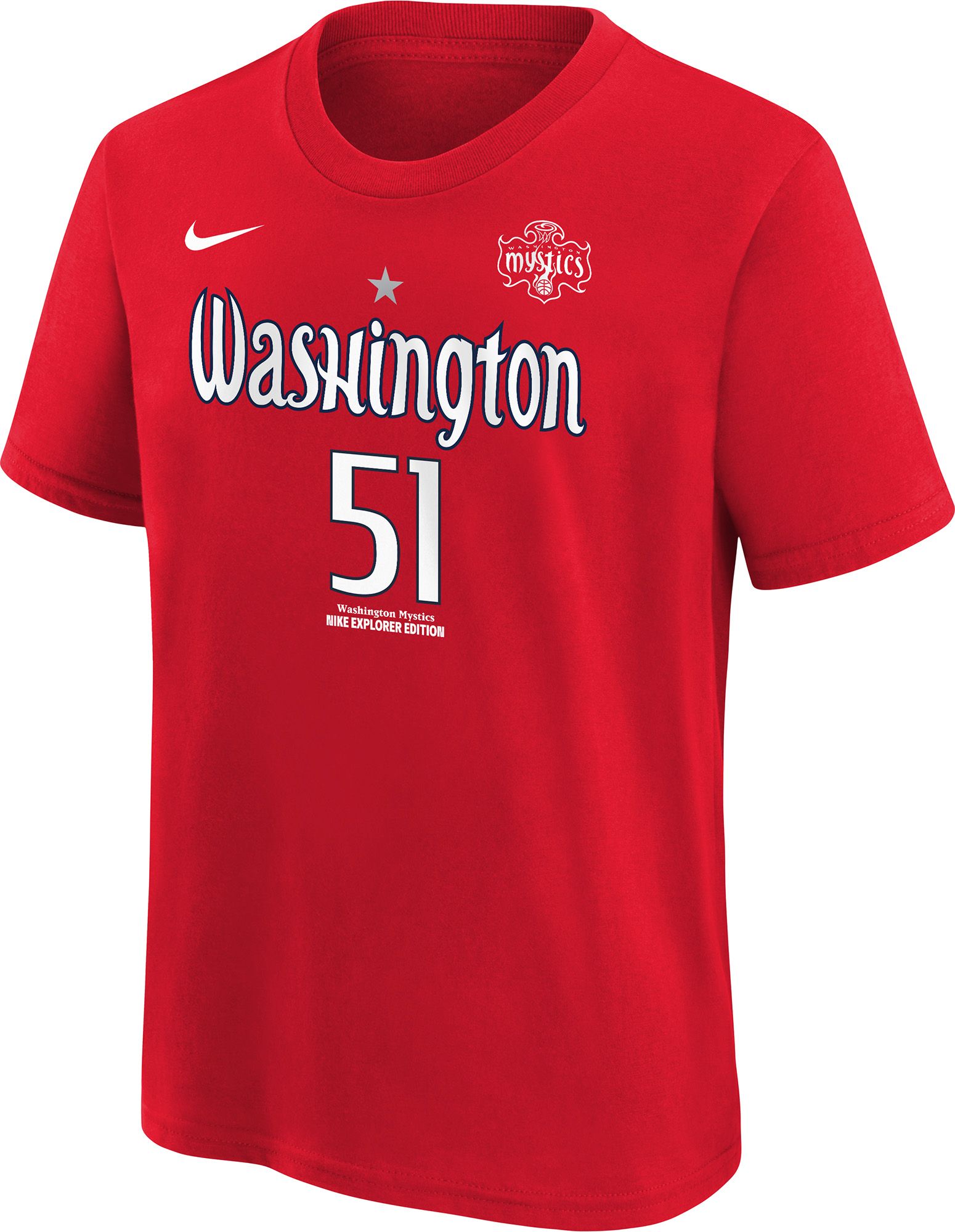 Nike Youth Washington Mystics Red Lauren Betts #51 T-Shirt