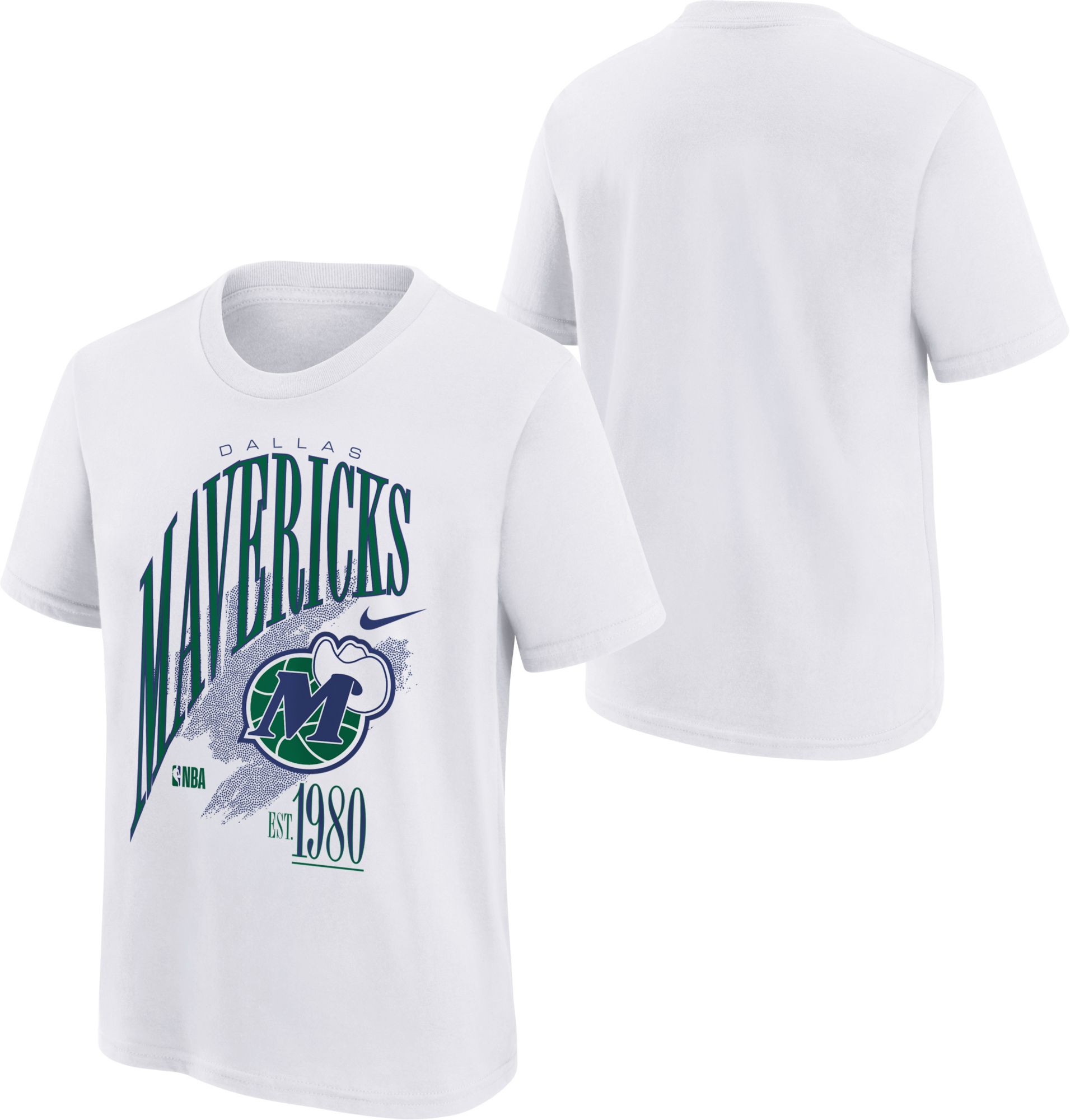 Nike Youth Dallas Mavericks White Hardwood Classics Champs T-Shirt product image