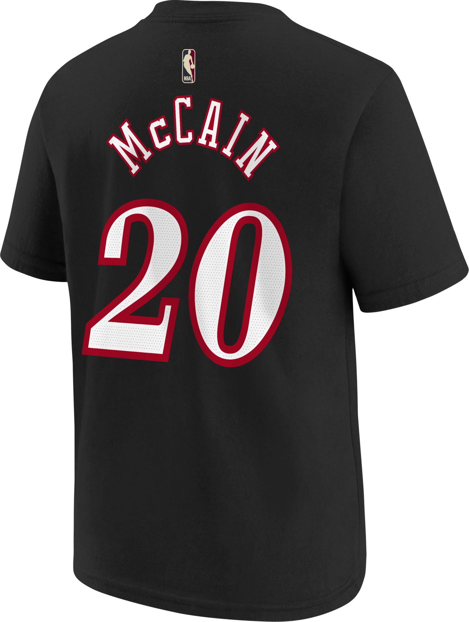 Nike Youth Philadelphia 76ers Jared McCain #20 Hardwood Classics Black T-Shirt product image