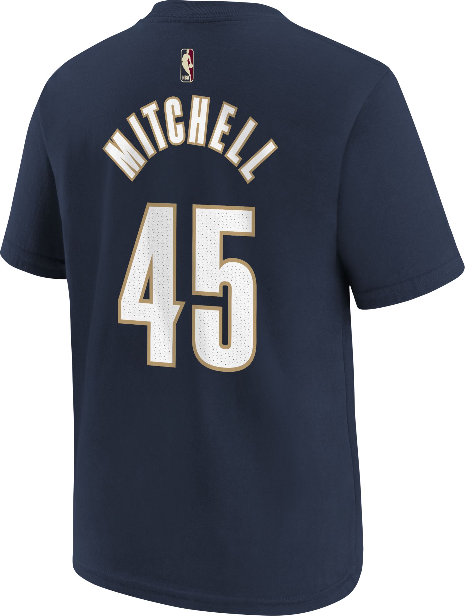 Nike Youth Cleveland Cavaliers Donovan Mitchell #45 Navy Hardwood Classics T-Shirt product image