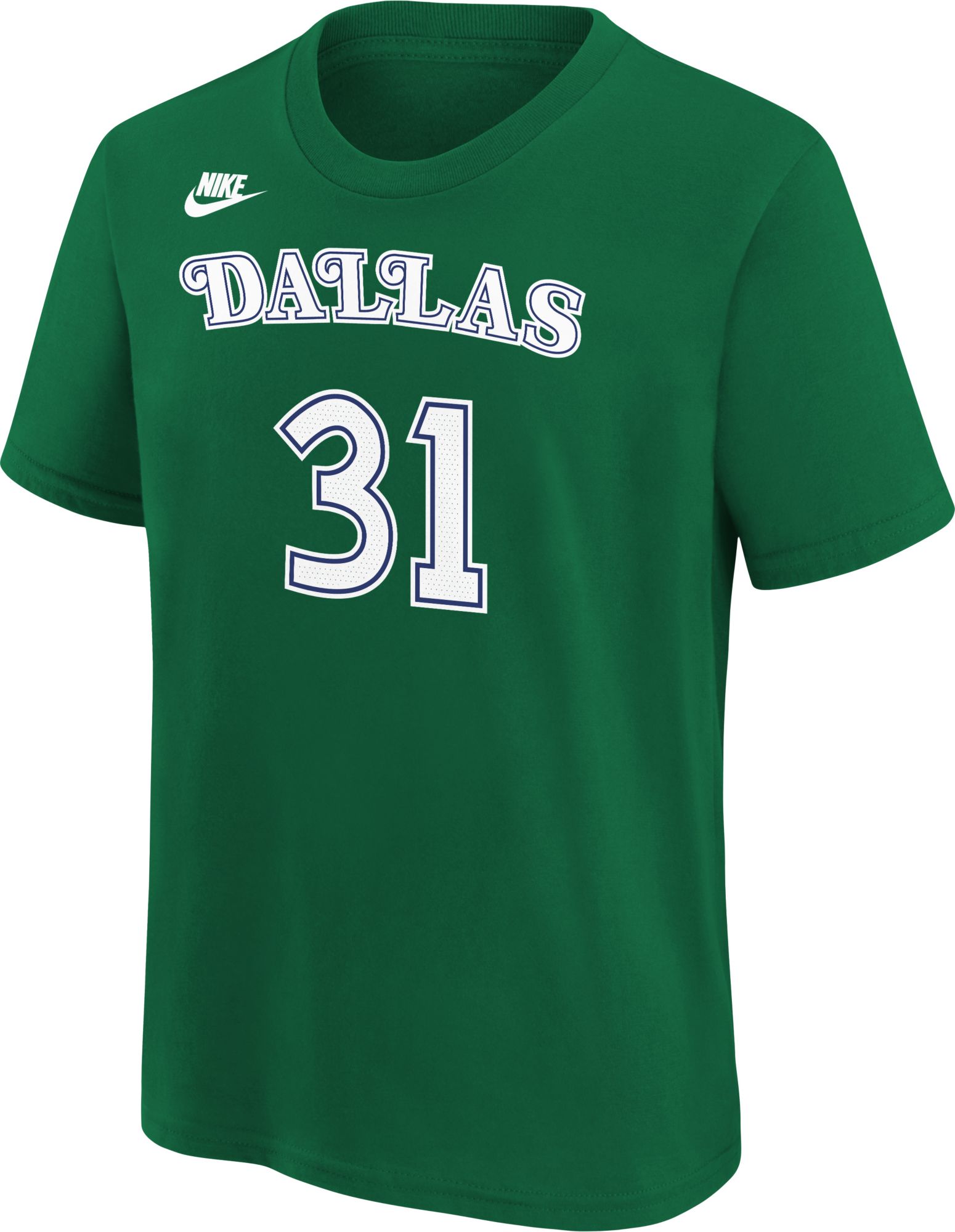 Nike Youth Dallas Mavericks Klay Thompson #31 Green Hardwood Classics T-Shirt product image