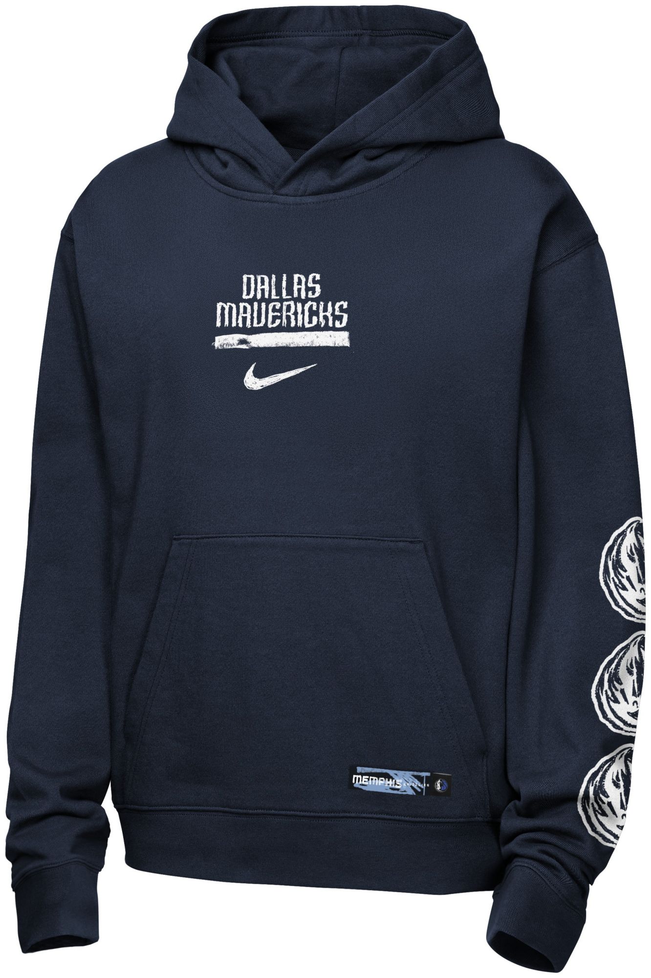 Nike Youth Dallas Mavericks Royal Graphic Club Hoodie product image