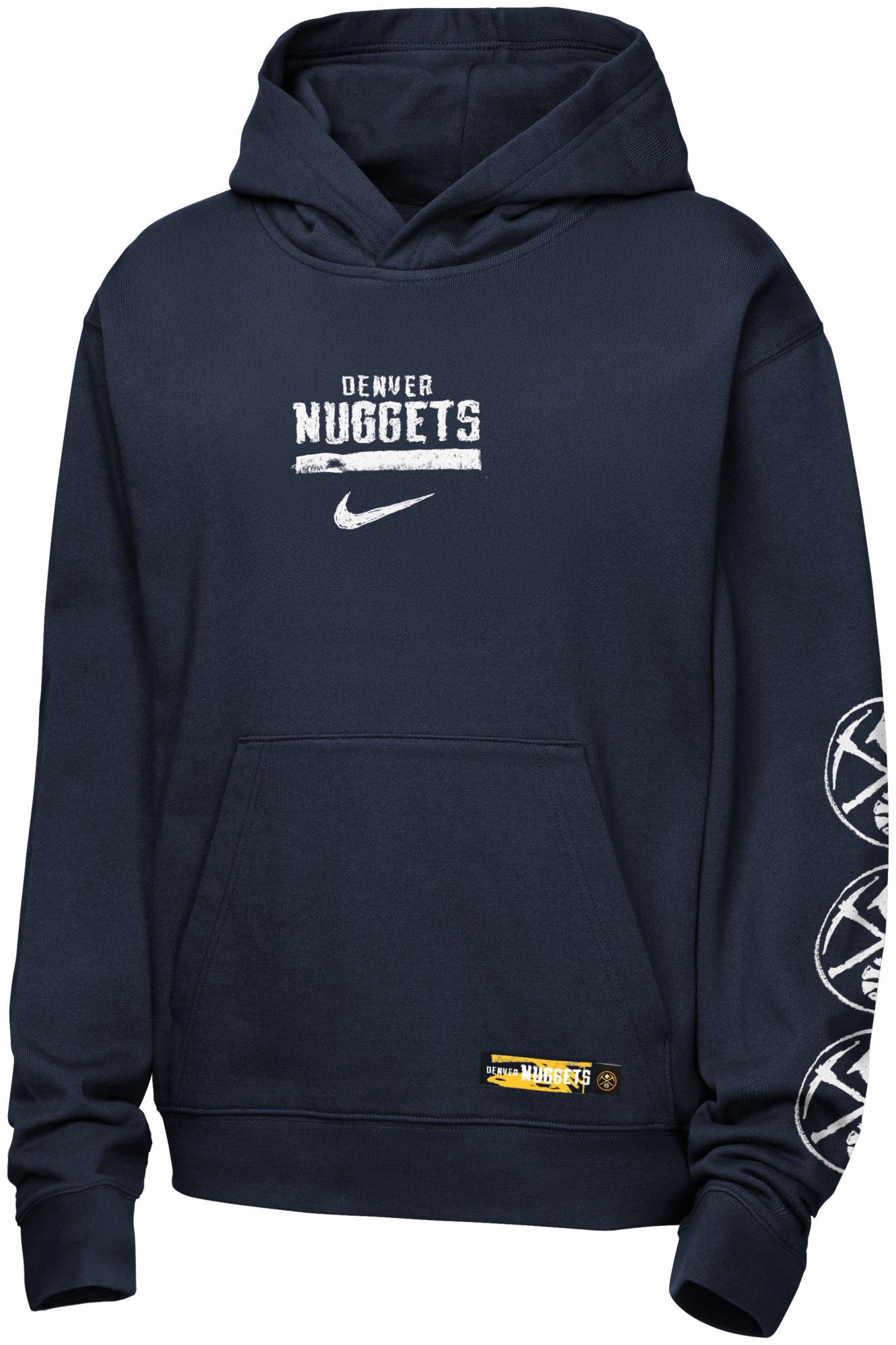 Nike Youth Denver Nuggets Navy Graphic Club Hoodie product image