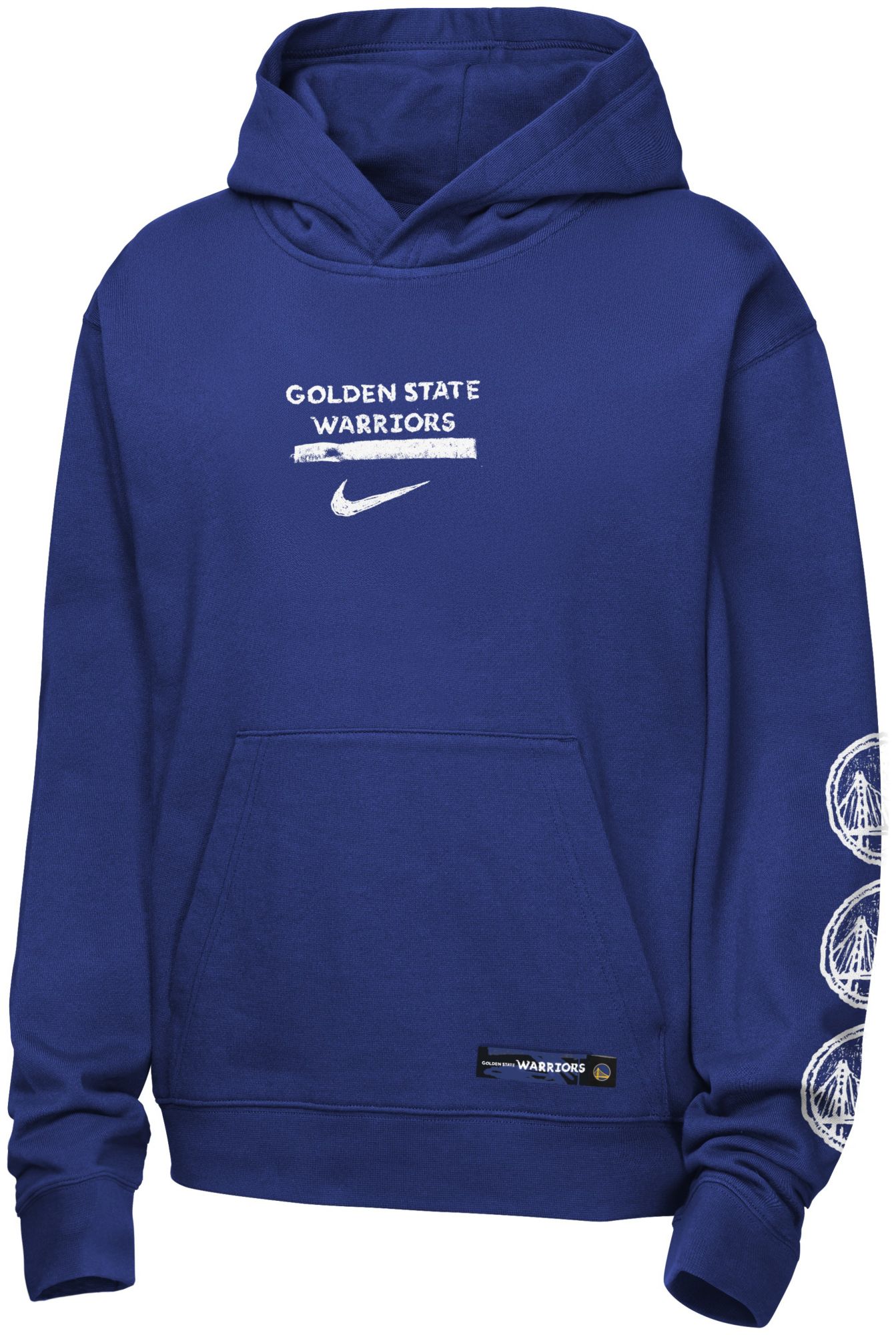 Nike Youth Golden State Warriors Blue Graphic Club Hoodie product image