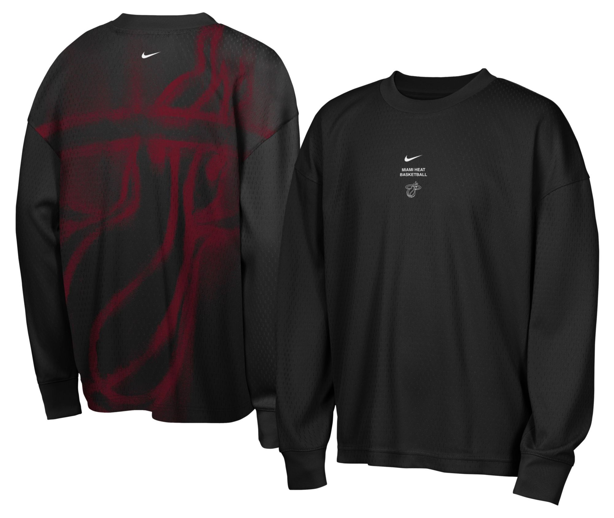 Nike Youth Miami Heat Worn With Obsession Standard Issue Game Long Sleeve Shirt product image