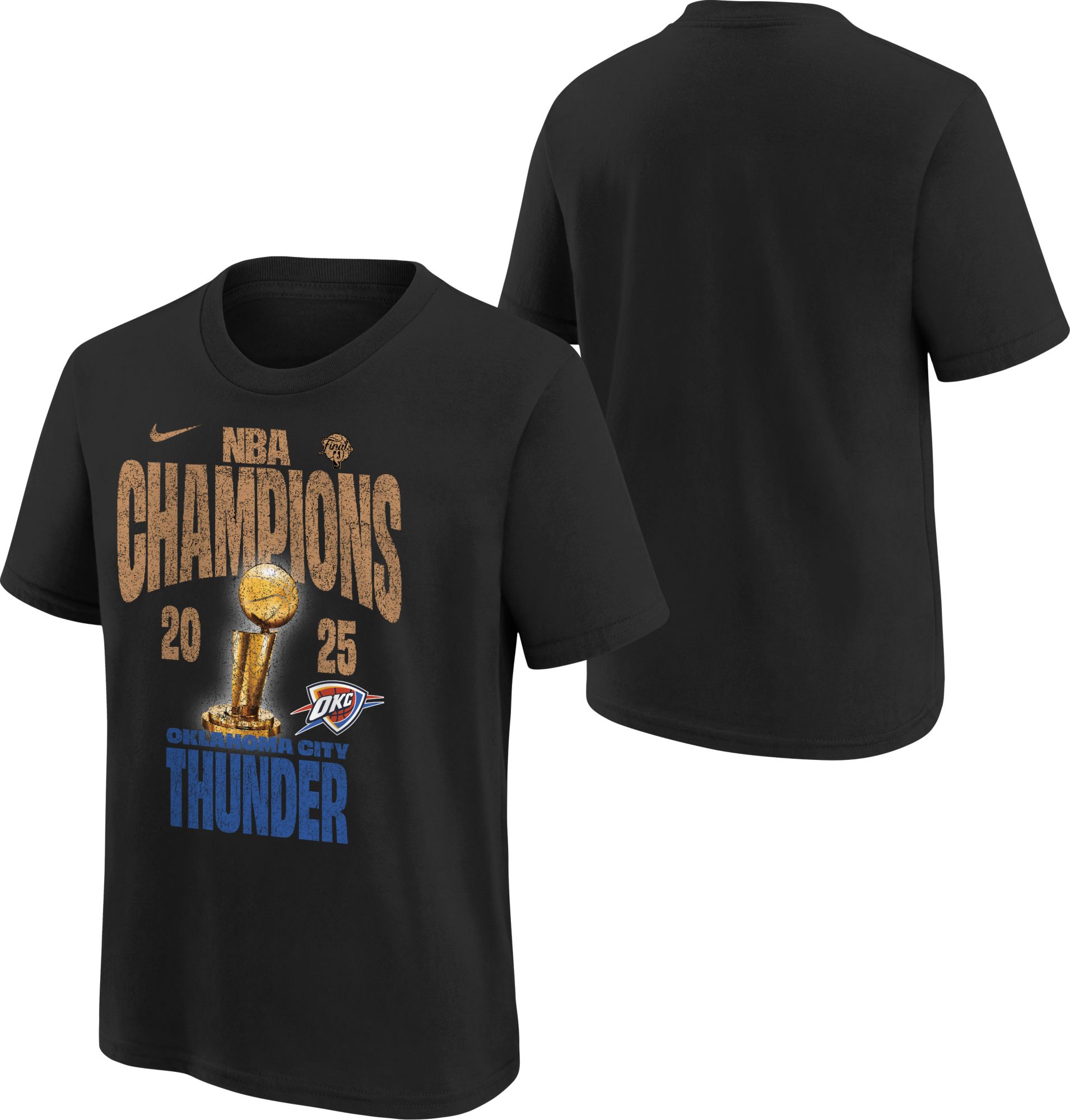Nike Youth 2025 NBA Champions Oklahoma City Thunder Locker Room T-Shirt product image