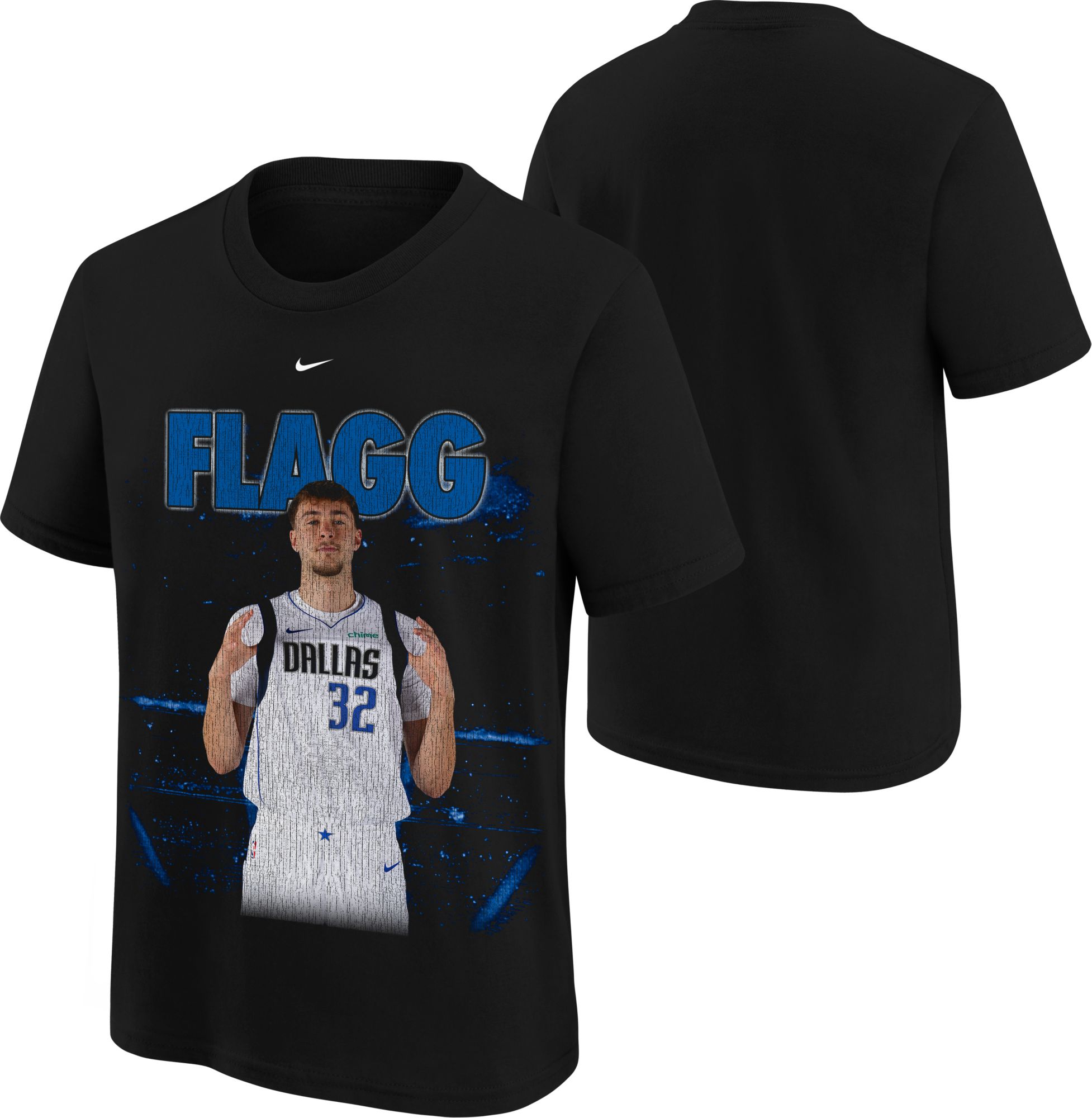 Nike Youth Dallas Mavericks Cooper Flagg #32 New Faces X New Places Black T-Shirt product image