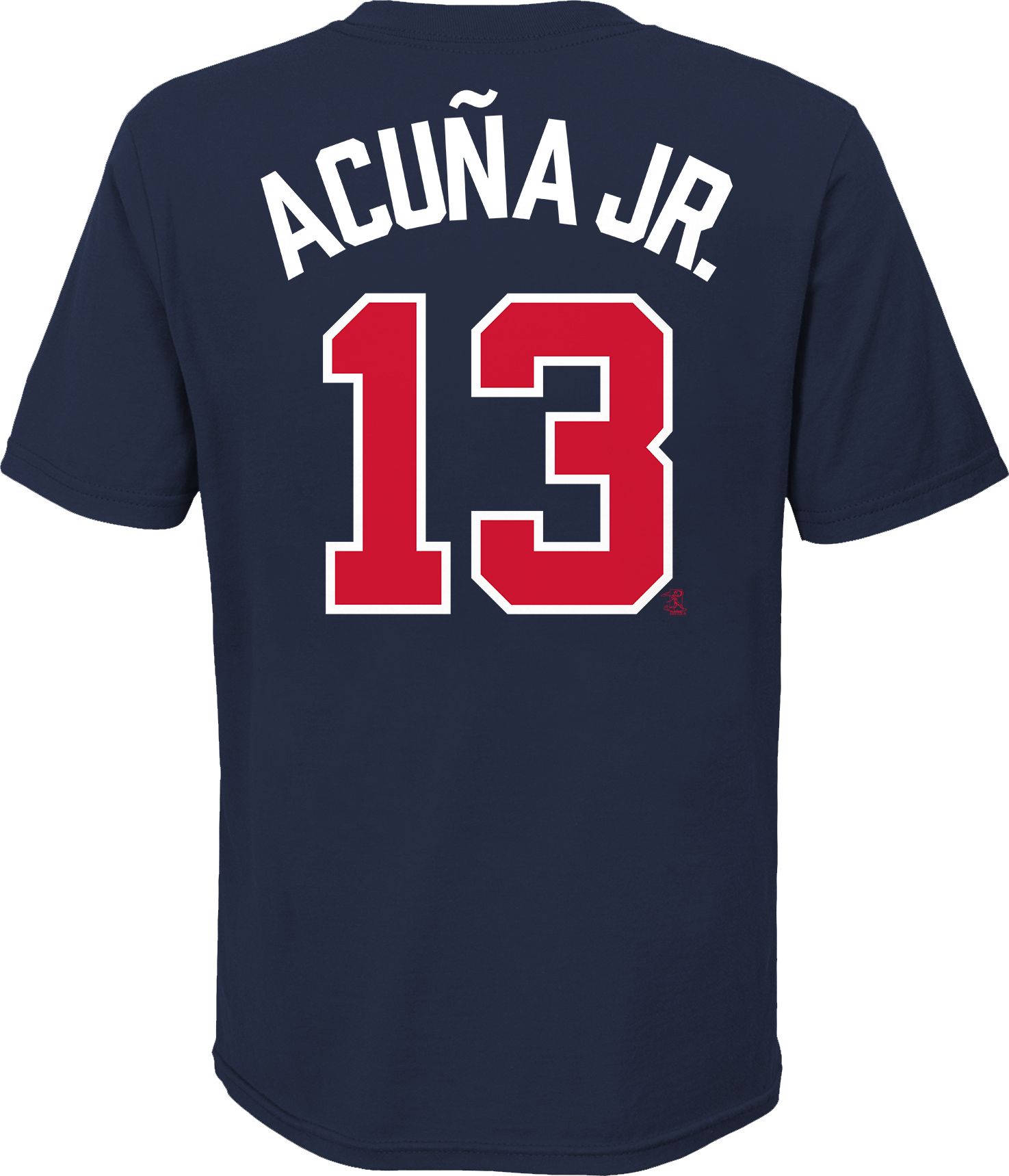 Nike Youth Atlanta Braves Ronald Acuna Jr. #13 Navy 4-7 T-Shirt product image