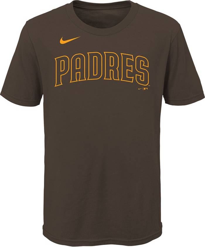 Nike Youth San Diego Padres Brown Large Logo T-Shirt
