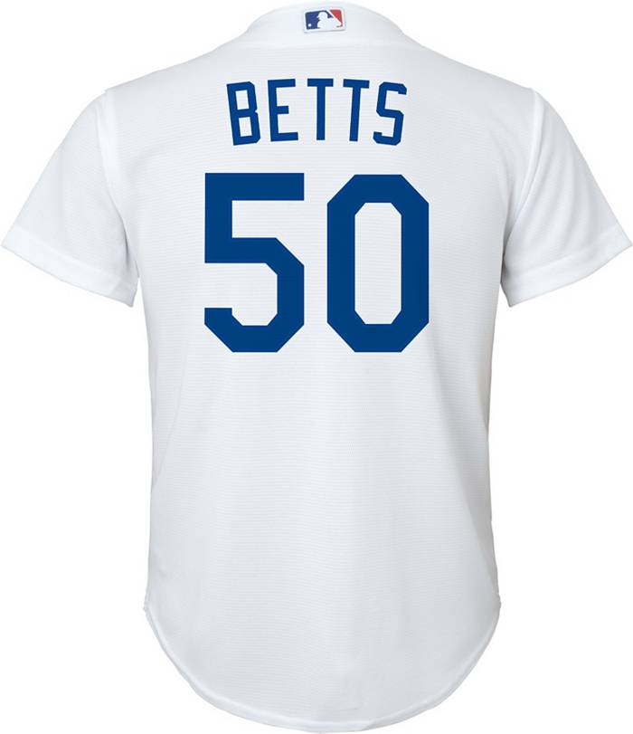 Nike Youth 4-7 Replica Los Angeles Dodgers Mookie Betts #50 White