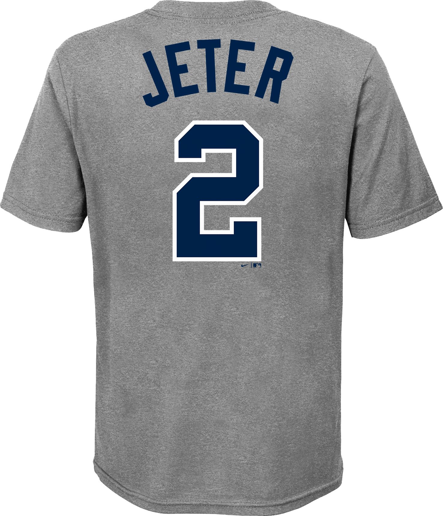 Nike Youth New York Yankees Derek Jeter #2 Gray T-Shirt product image